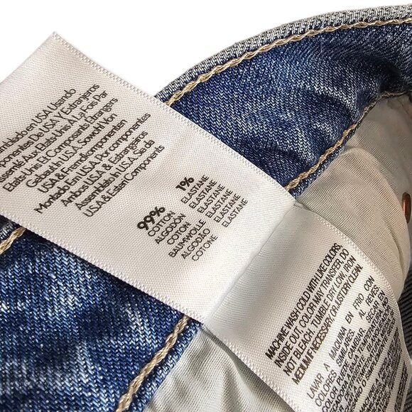 MOTHER The Kick It Jeans in Tequila Sunrise, Cotton, Hi-Rise, Straight, Size 31 - Picture 6 of 12